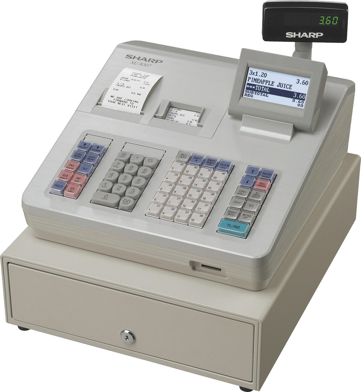 SHARP XE-A 307 Registrierkasse