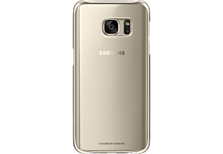 SAMSUNG Clear Cover EF-QG930, pour Galaxy S7, or - Sacoche pour smartphone (Convient pour le modèle: Samsung Galaxy S7)