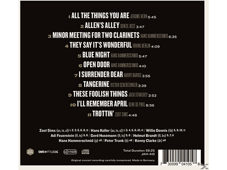 Thumbnail - Zoot Sims, VARIOUS - Lost Tapes: Sims (CD)