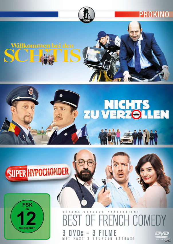 Best of French Comedy 3er Box (Willkommen bei den Sch'tis, Nichts zu Verzollen, Superhypochonder) DVD