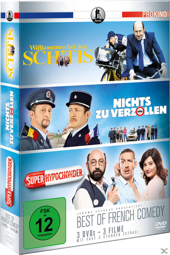 Best of French Comedy 3er Box (Willkommen bei den Sch'tis, Nichts zu Verzollen, Superhypochonder) DVD