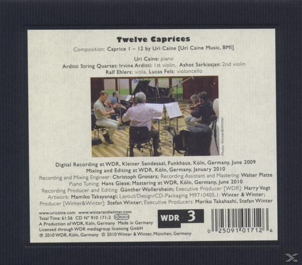 Uri Caine, Arditti String Quartet - Twelves Caprices  - (CD)