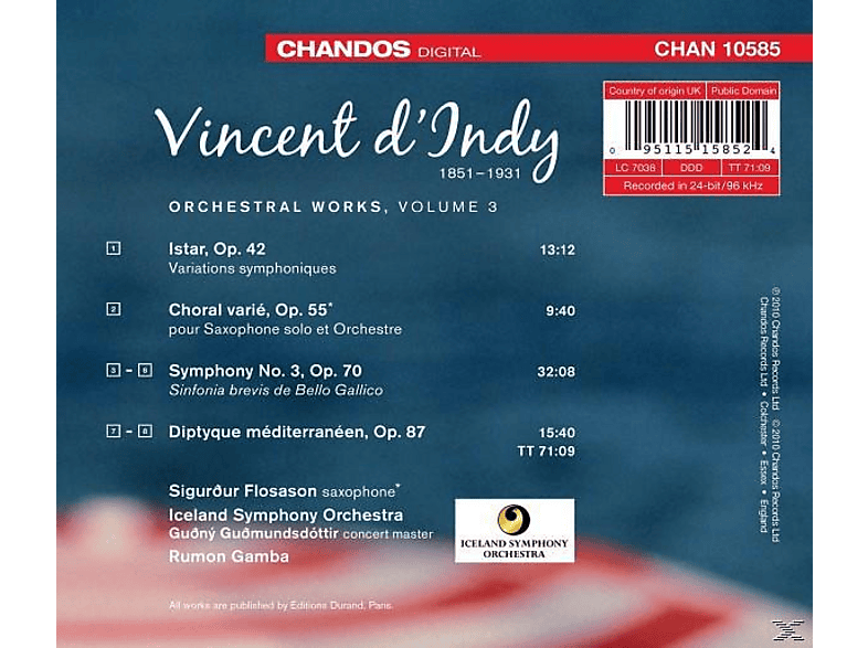 Thumbnail - Iceland Symphony Orchestra, Sigurdur Flosason - Orchesterwerke Vol.3 (CD)