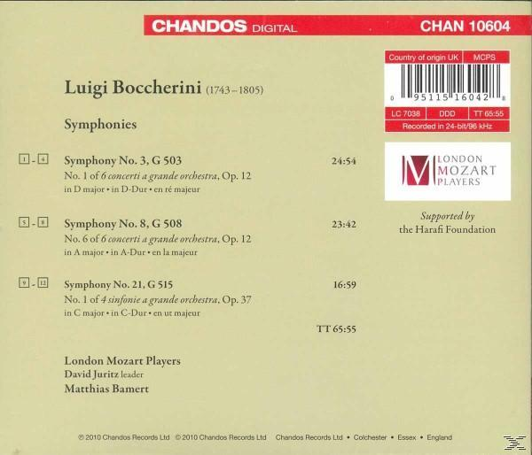 London Mozart Players - Sinfonien 3,8,21  - (CD)