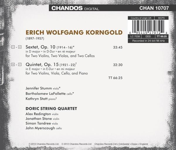 Doric String Quartet - Streichsextet D-Dur,op.10/Klavierquintett op.15  - (CD)