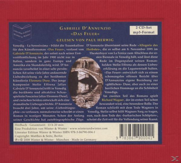Paul Herwig - D'Annunzio,G.:Das Feuer  - (CD)
