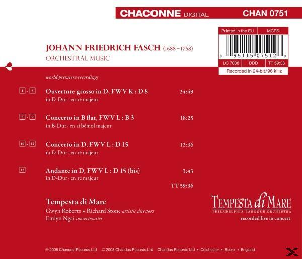 Johann Friedrich Fasch, Tempesta Di Mare - Orchesterwerke  - (CD)