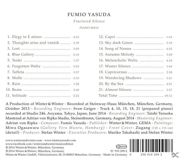 Fumio Yasuda - Fractured Silence  - (CD)