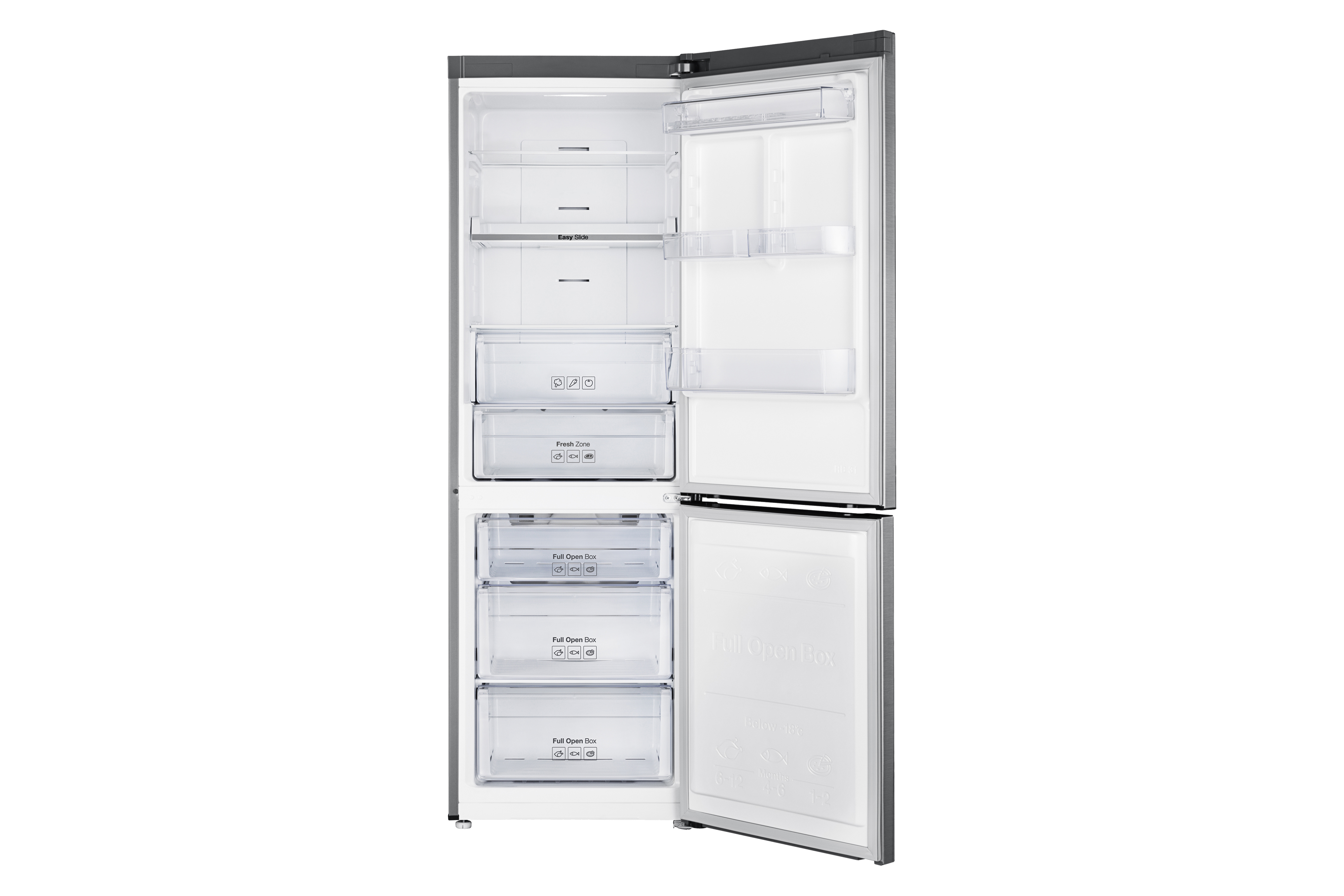 SAMSUNG RL 30 J 3405 SS/EG Kühlgefrierkombination (E, 321 l, 1780 mm hoch, Edelstahl)