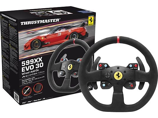 THRUSTMASTER Ferrari 599XX EVO 30 Wheel (Add-on) - Ferrari EVO 30 Wheel Add-On Alcantara Edition (Nero)