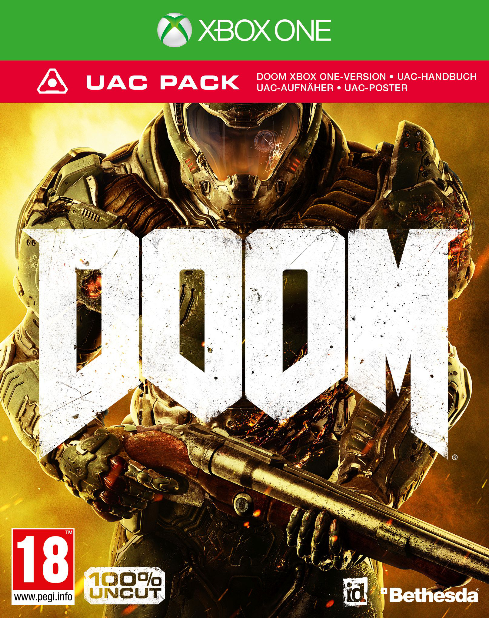MICROSOFT Xbox One 500 GB mit DOOM – PEGi D1 Special Edition UAC PACK + Quantum Break (DLC) + Alan Wake (DLC)