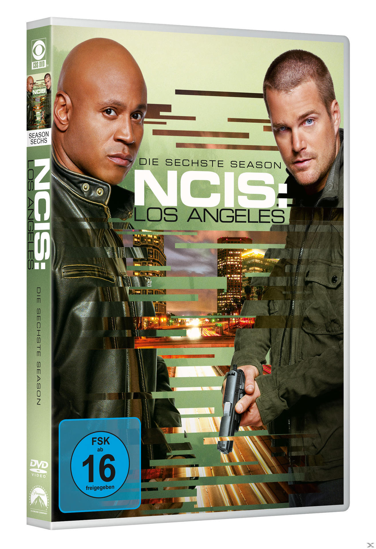 DVD-Cover von NCIS: Los Angeles mit zwei Schauspielern und Text.