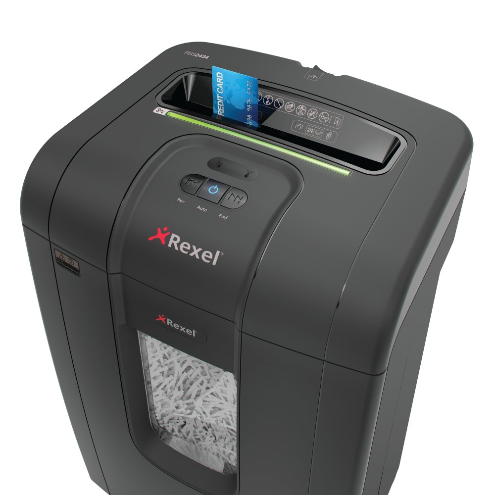 REXEL Mercury RSS2434 Aktenvernichter, schwarz