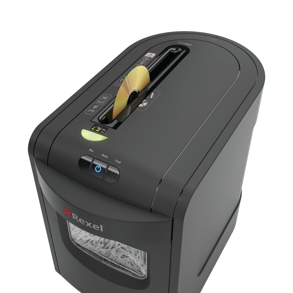 REXEL Mercury RES1523 Aktenvernichter, Schwarz