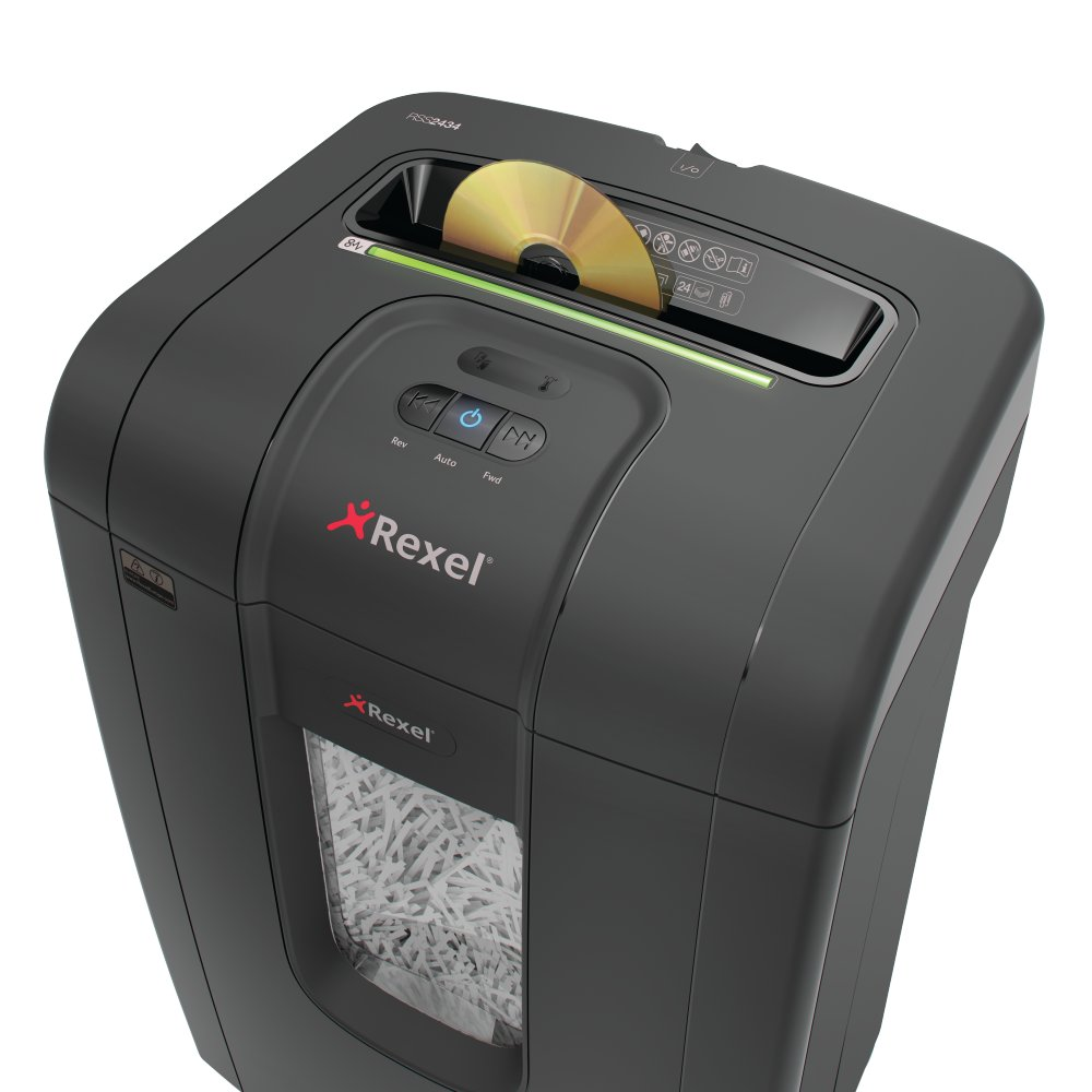 REXEL Mercury RSS2434 Aktenvernichter, schwarz