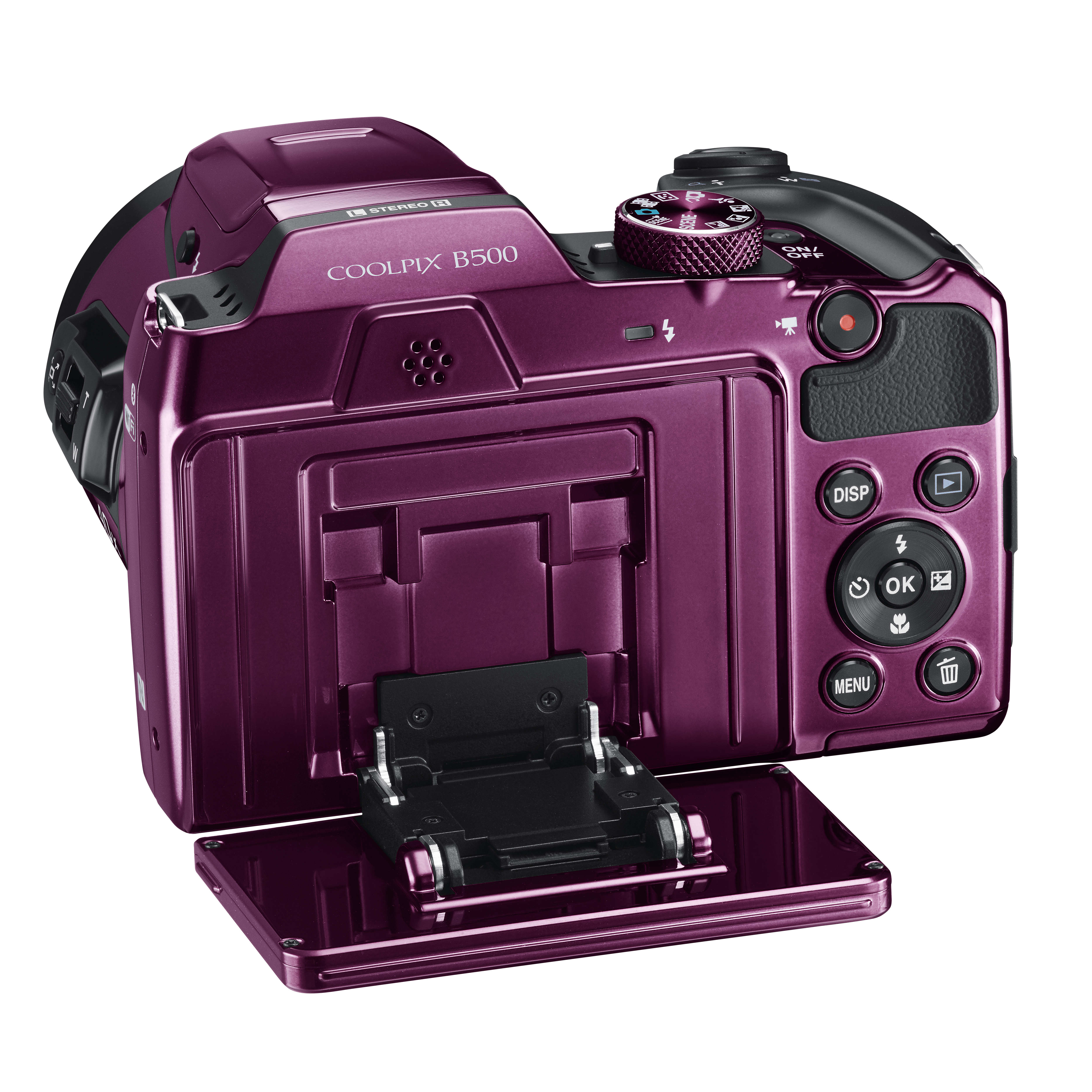 NIKON COOLPIX B500 Bridgekamera Pflaume, TFT