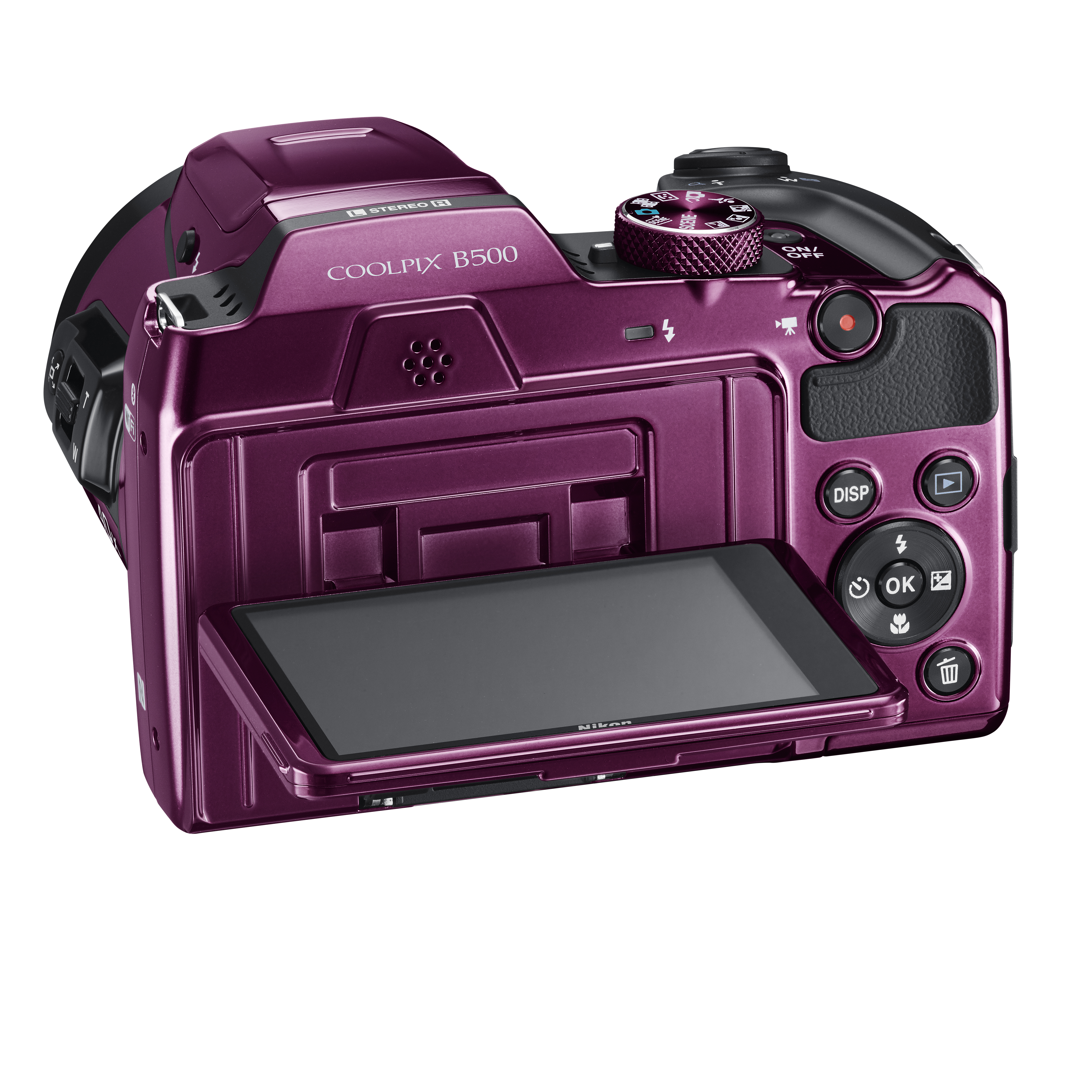NIKON COOLPIX B500 Bridgekamera Pflaume, TFT