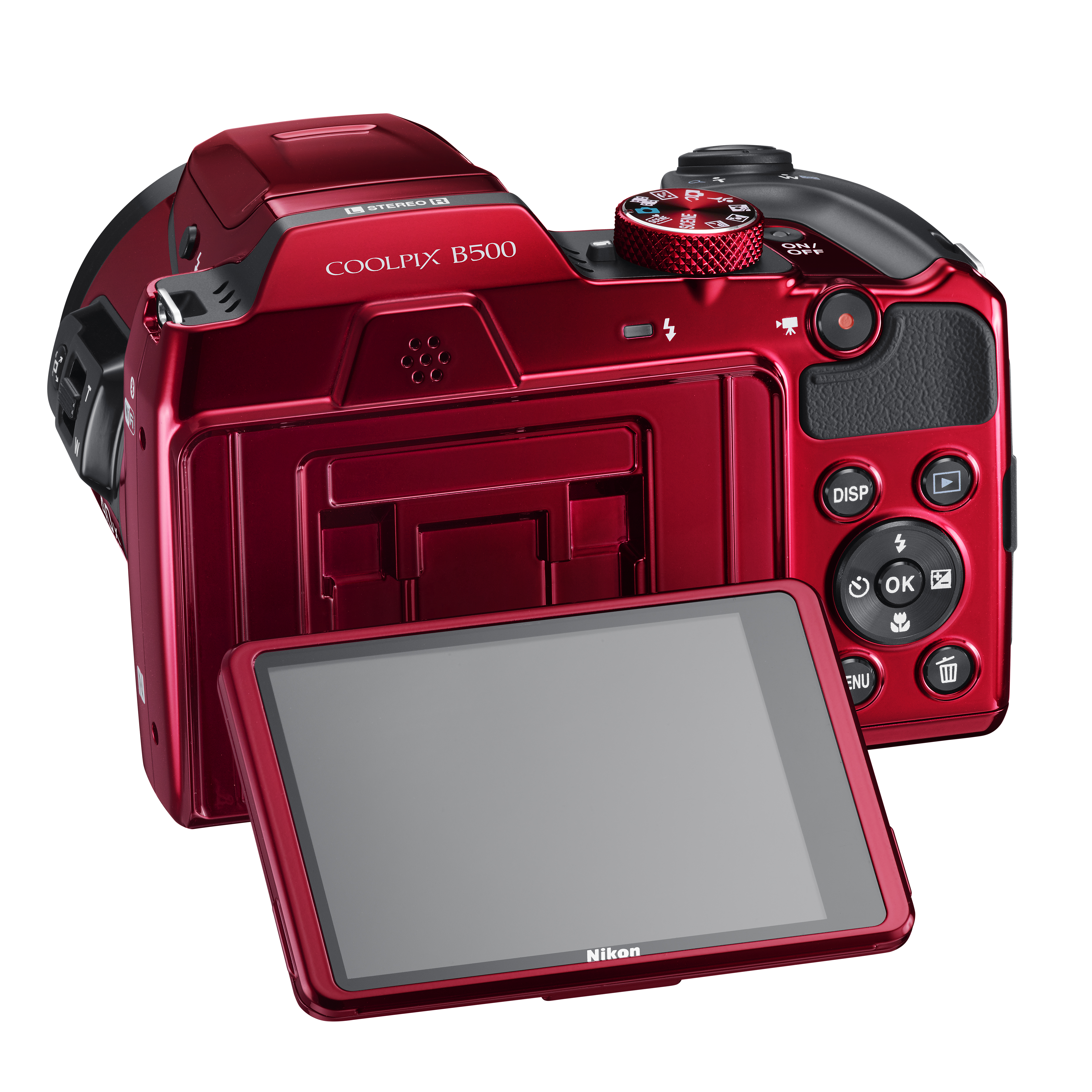 NIKON COOLPIX B500 Bridgekamera Rot, TFT