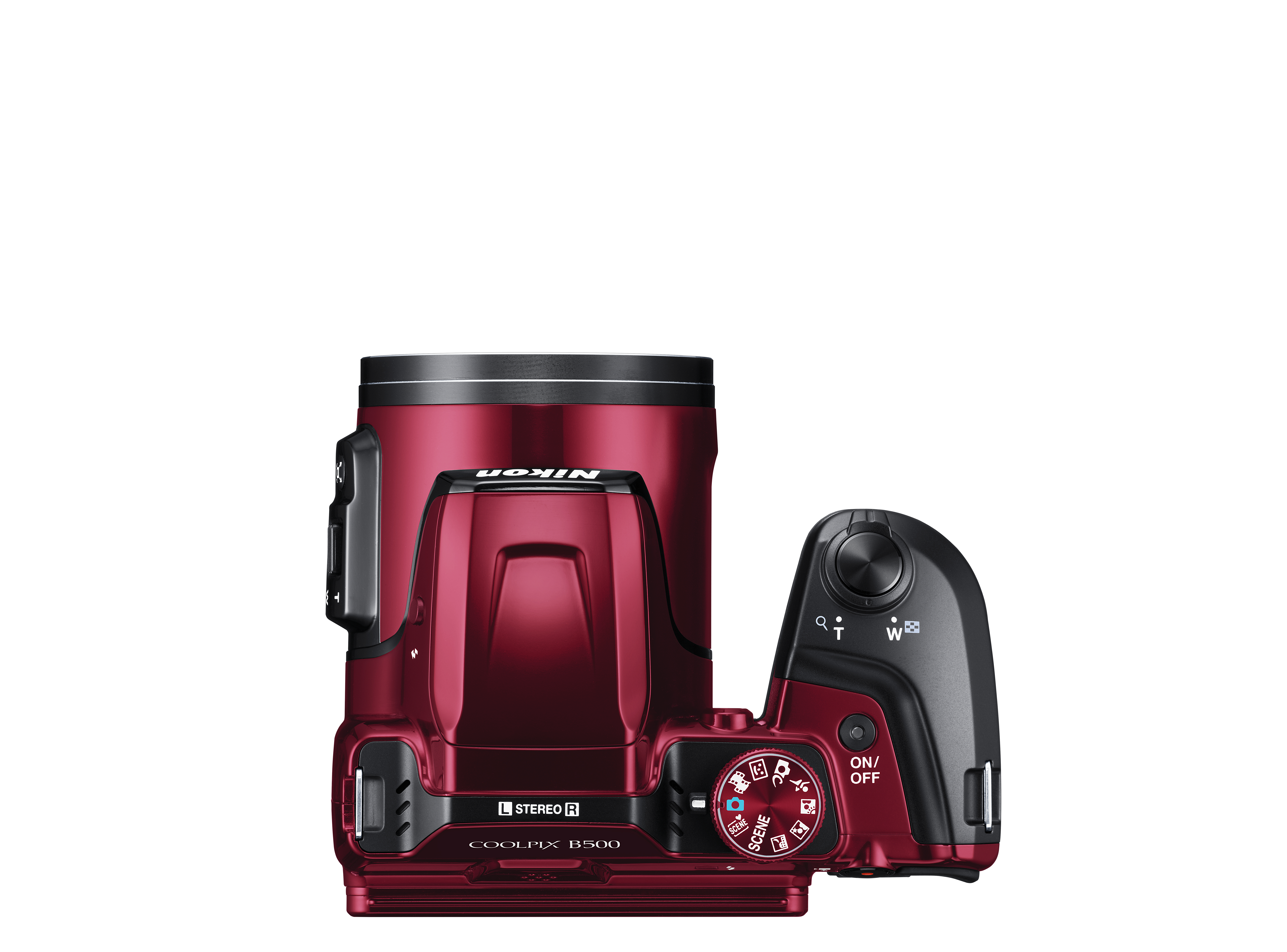 NIKON COOLPIX B500 Bridgekamera Rot, TFT