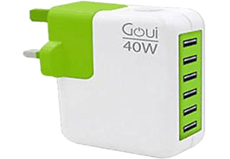 GOUI GO-6 USB Girişli Duvar Şarj Cihazı Beyaz