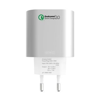ARTWIZZ Powerplug 18 W USB Alu - USB-Ladegerät (Weiss/Silber)
