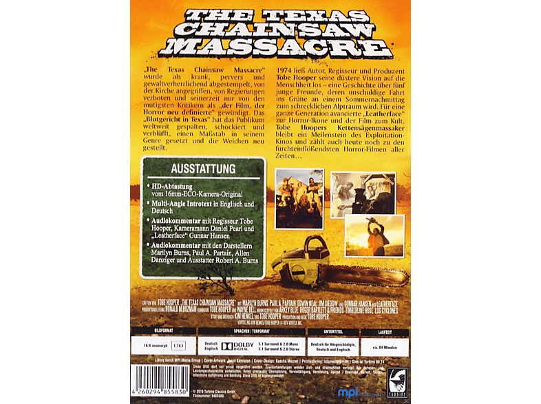 Thumbnail - The Texas Chainsaw Massacre - Blutgericht in DVD