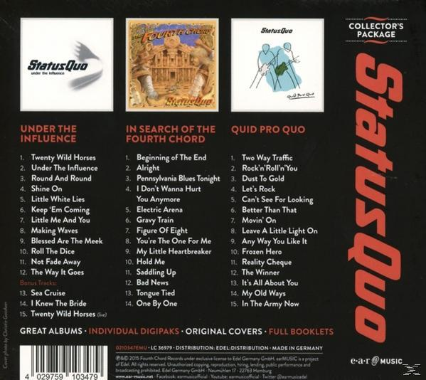 Status Quo - Collector's Package-Under Influence/Fourth Chord  - (CD)