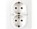 LEGRAND Niloé dupla dugaszolóaljzat, fehér, 396744