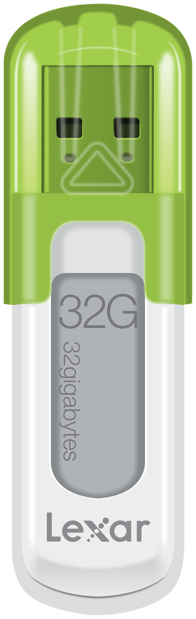 Pendrive de 32Gb - Lexar JumpDrive V10, USB 2.0, tapa, color verde