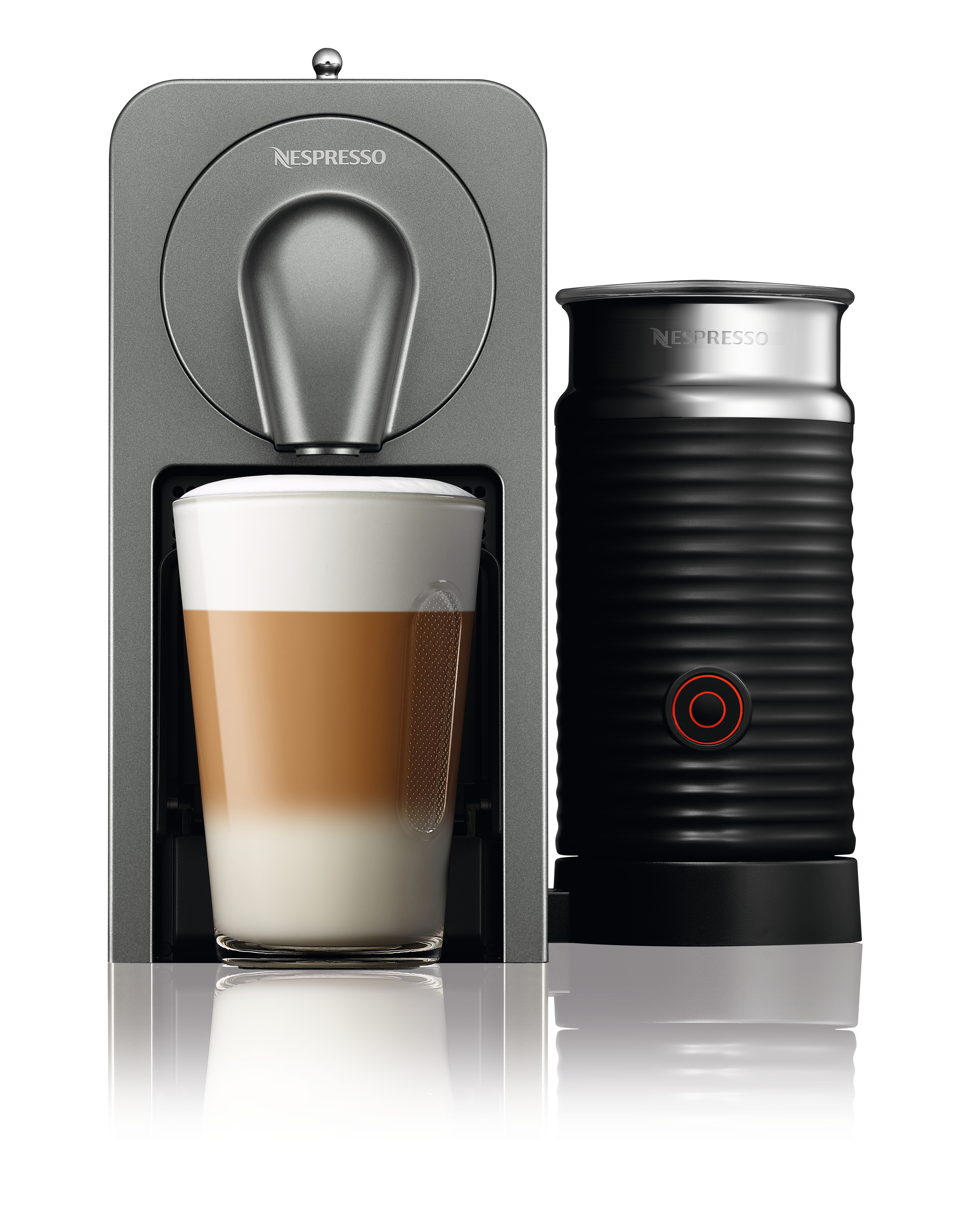 KRUPS XN411T Nespresso Prodigio & Milk Kapselmaschine Titan