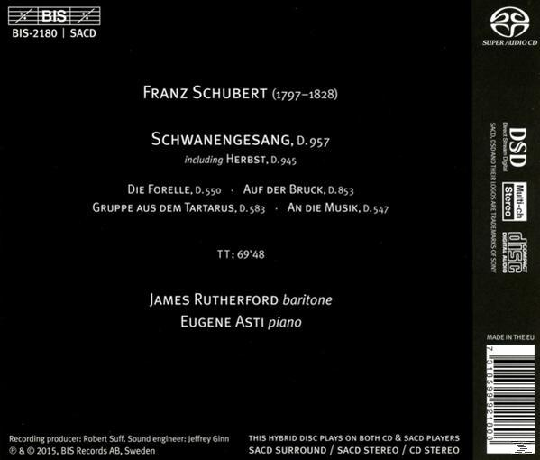 Eugene Asti, Rutherford James - Schwanengesang  - (SACD Hybrid)