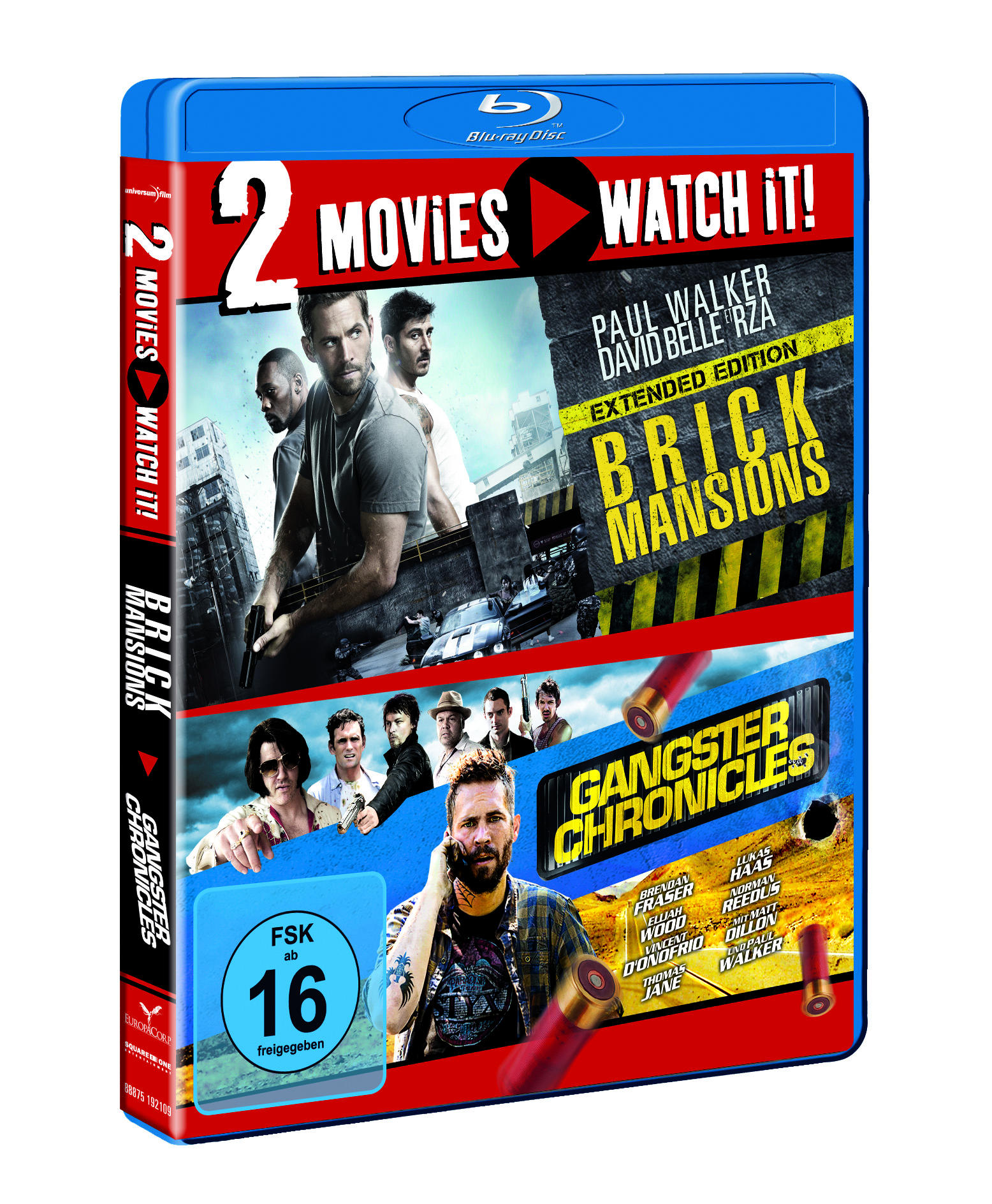 Blu-ray-Disc-Cover mit Filmtiteln und Schauspielern.
