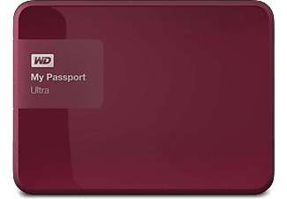 WD My Passport Ultra 3TB 2.5 inç USB 3.0 Harici Disk Vişne Kırmızısı WDBBKD0030BBY