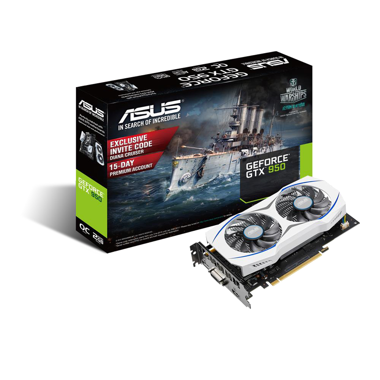 ASUS GTX950-OC-2GD5  (NVIDIA, Grafikkarte)