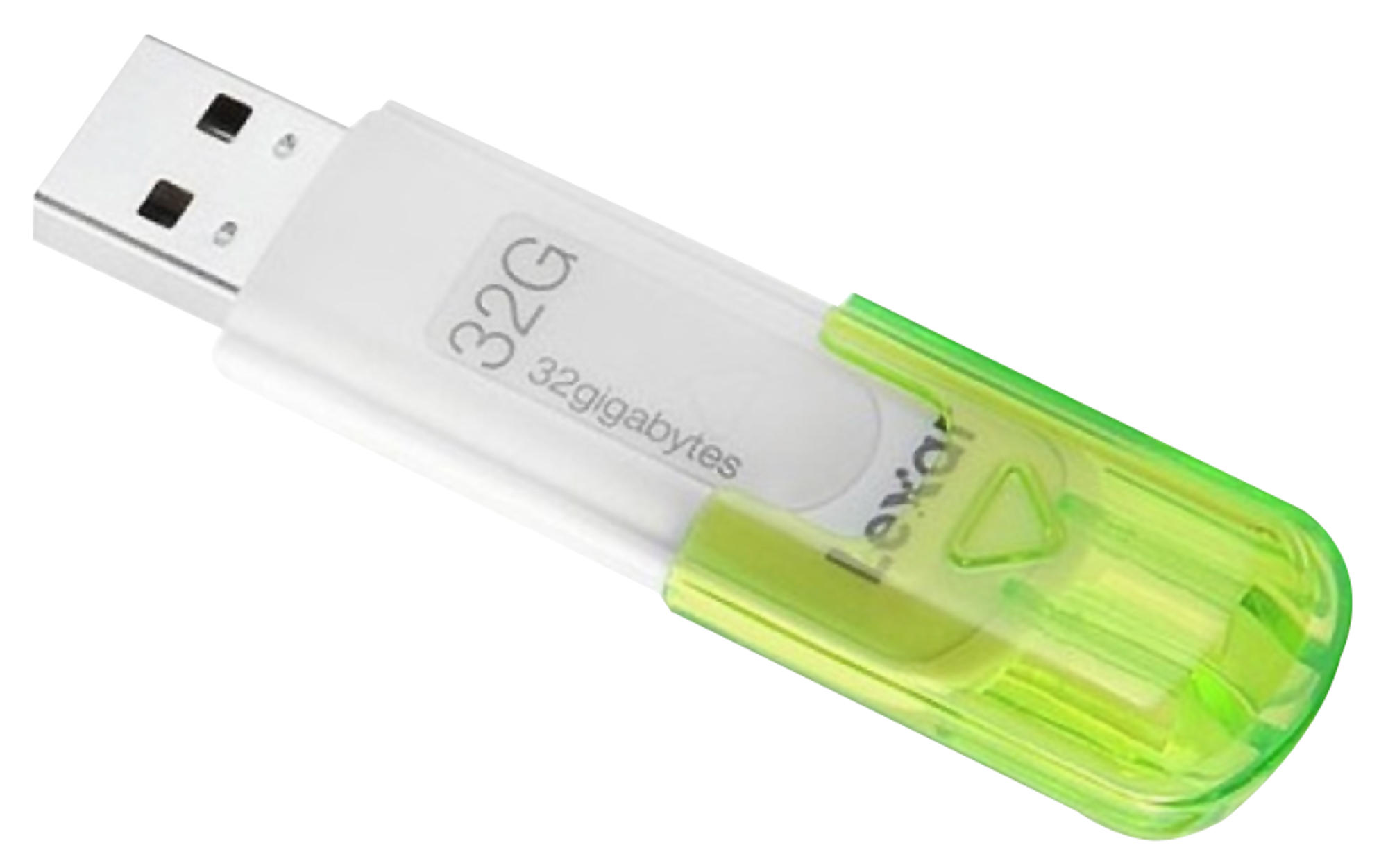 Pendrive de 32Gb - Lexar JumpDrive V10, USB 2.0, tapa, color verde