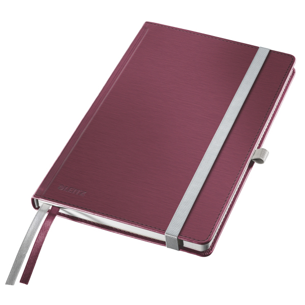 LEITZ Style HC A5 Kariert Notizbuch Rot