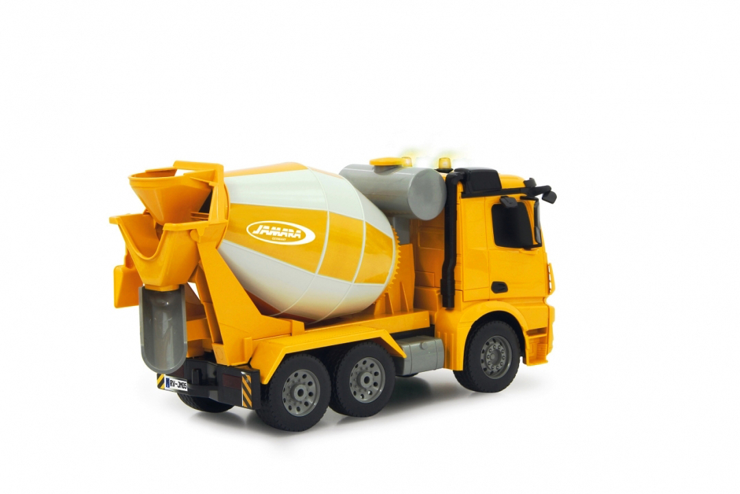 JAMARA Betonmischer Mercedes Arocs 1:20 RC Modellauto, Gelb/Weiß