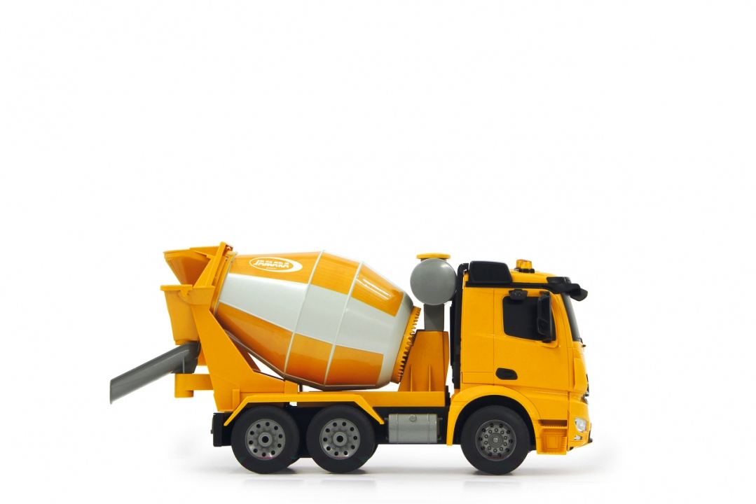 JAMARA Betonmischer Mercedes Arocs 1:20 RC Modellauto, Gelb/Weiß