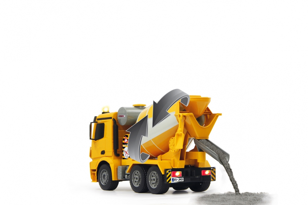 JAMARA Betonmischer Mercedes Arocs 1:20 RC Modellauto, Gelb/Weiß