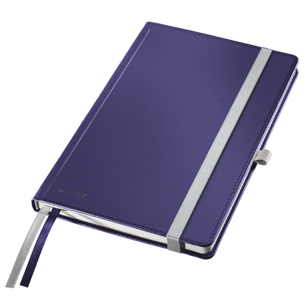 LEITZ Style HC A5 Kariert Notizbuch Blau