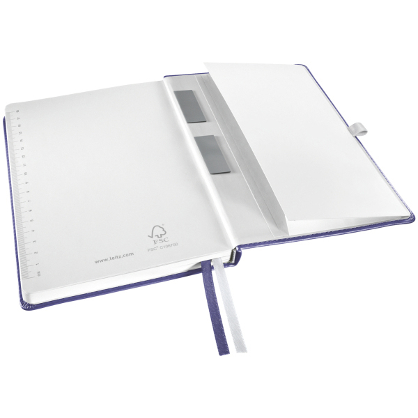 LEITZ Style HC A5 Kariert Notizbuch Blau