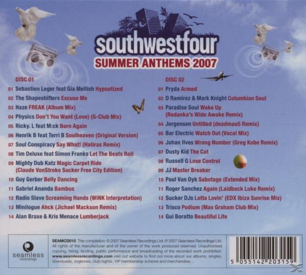 VARIOUS - SOUTHWESTFOUR - SUMMER ANTHEMS 2007  - (CD)