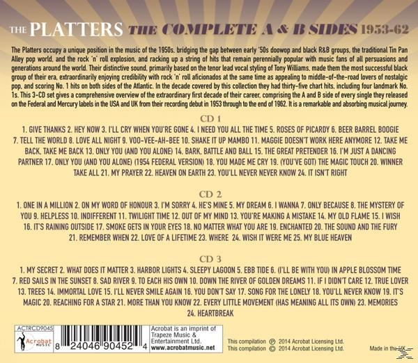 The Platters - The Complete A & B Sides 1953-62  - (CD)