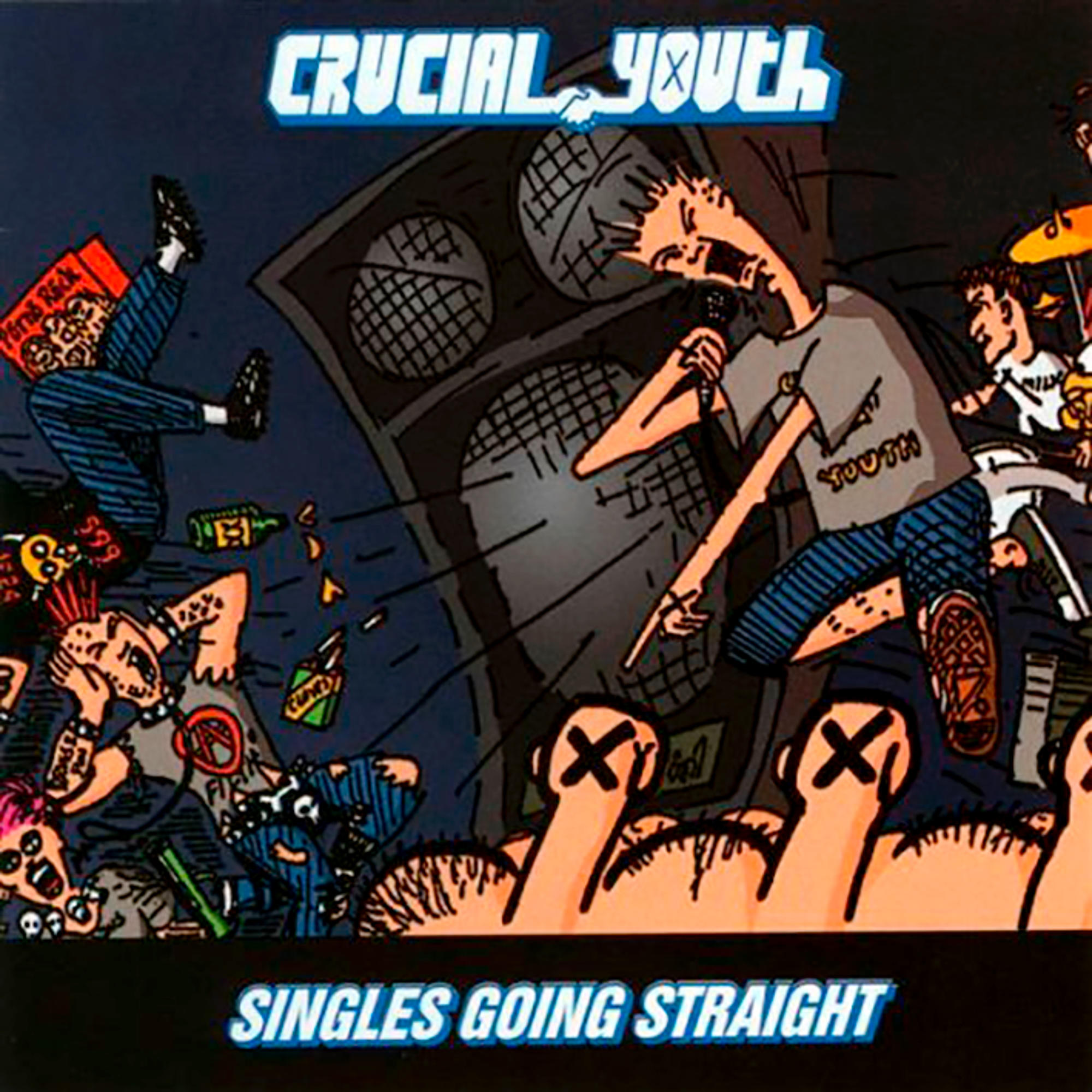 Crucial Youth - Singles Going Straight  - (CD)