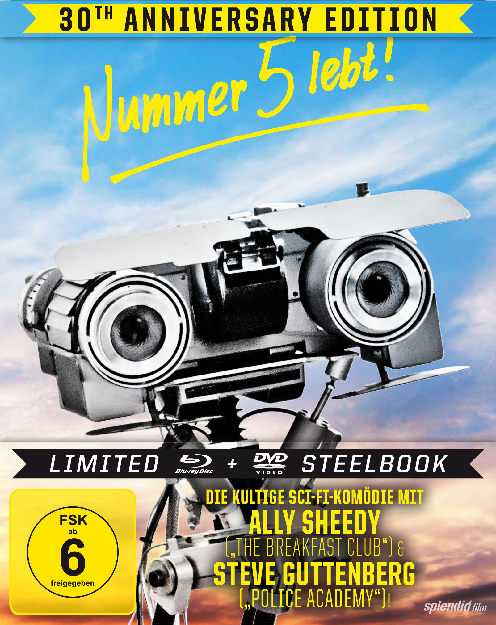 Nummer 5 lebt! – 30th Anniversary Edition (Limited Steelbook) Blu-ray + DVD
