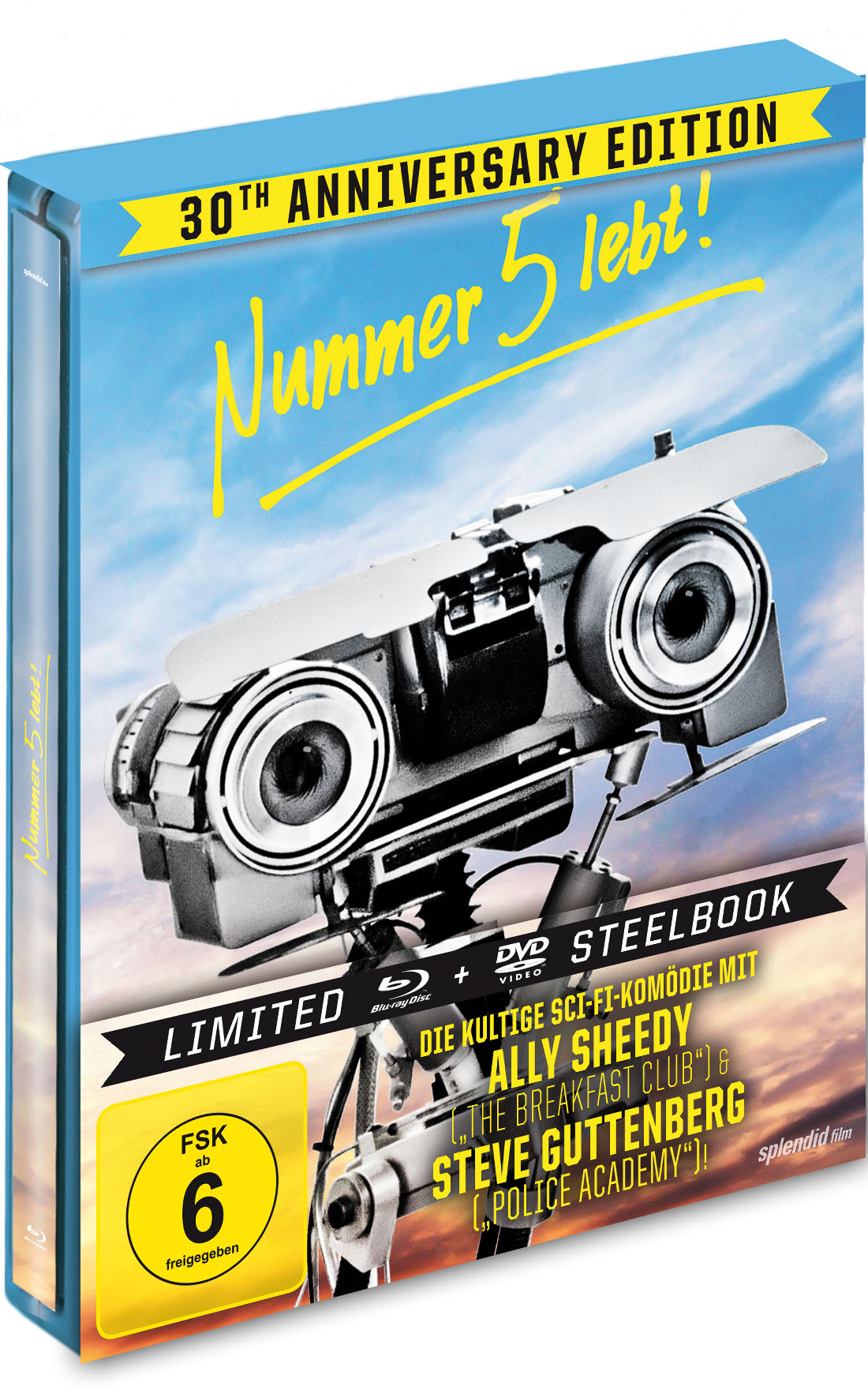 Nummer 5 lebt! – 30th Anniversary Edition (Limited Steelbook) Blu-ray + DVD