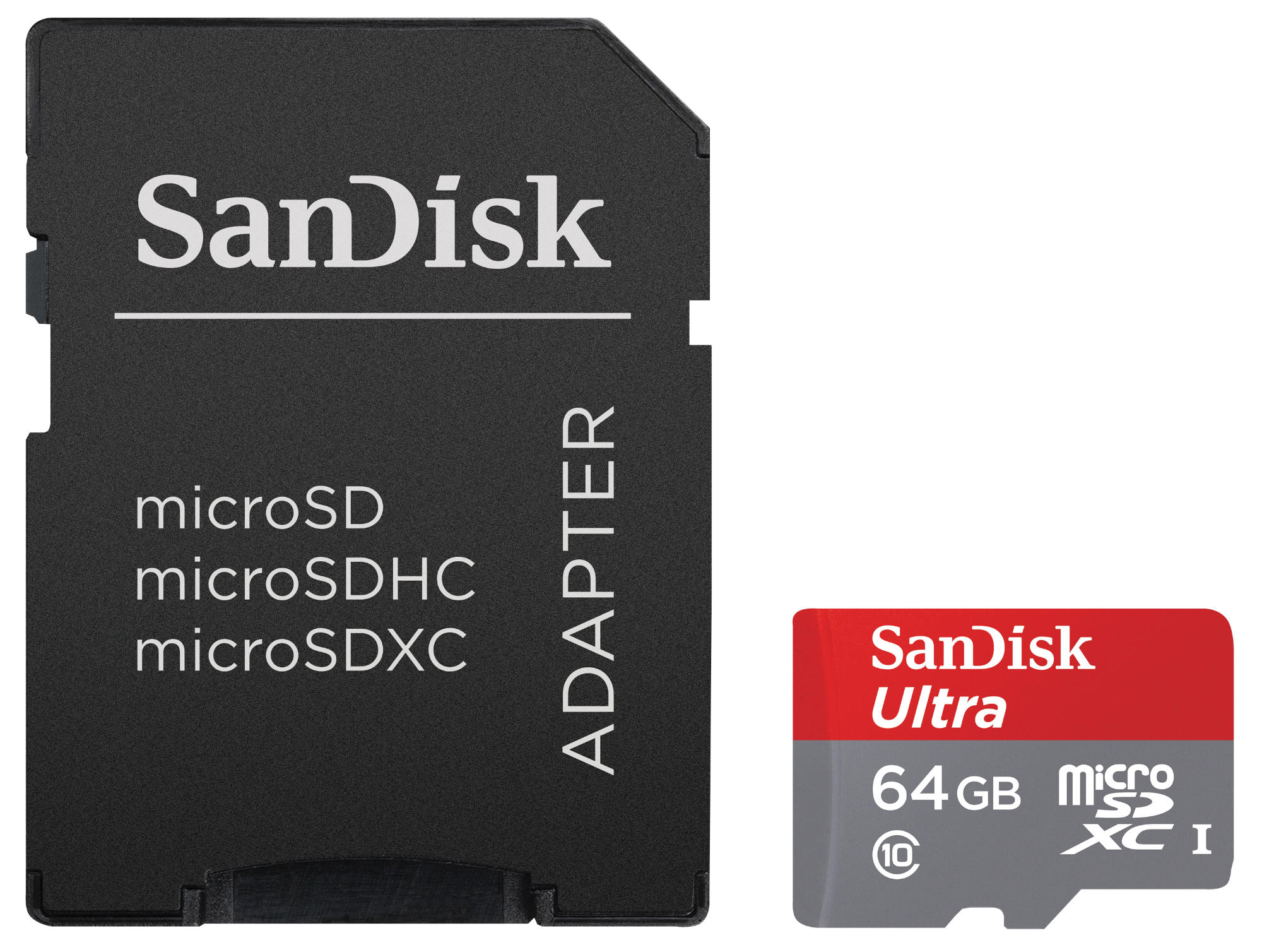 SANDISK Ultra®, Micro-SDXC Speicherkarte, 64 GB, 80 MB/s