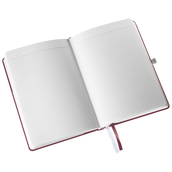 LEITZ Style HC A5 Kariert Notizbuch Rot