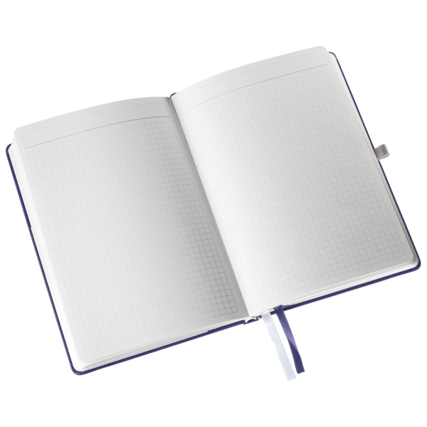 LEITZ Style HC A5 Kariert Notizbuch Blau
