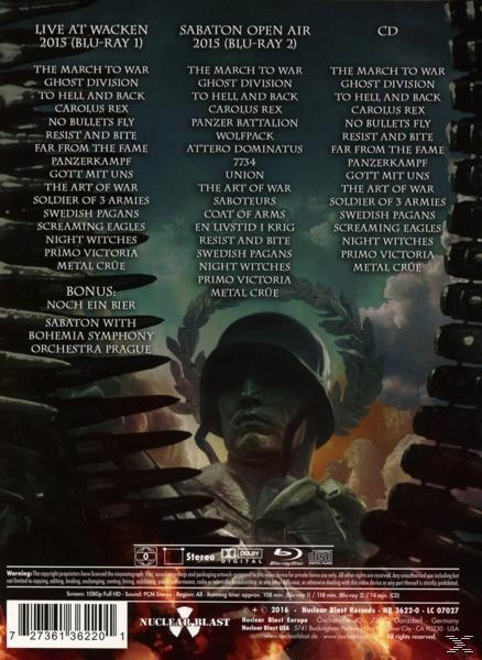 DVD-Rückseite. Liste der Songs und Künstler, mit einem Soldatengesicht unten.